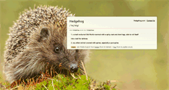 Desktop Screenshot of hedgehog.com