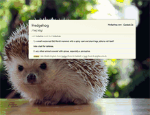 Tablet Screenshot of hedgehog.com